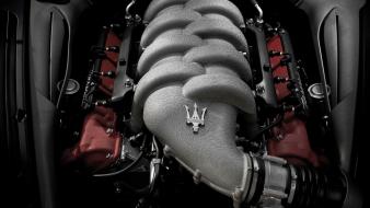 Cars engines maserati v8 engine wallpaper