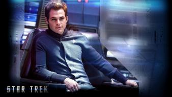 Star trek widescreen james kirk 2009 wallpaper