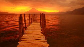 Sunset nature guatemala wallpaper