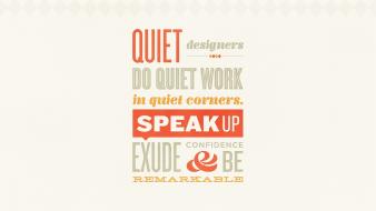Work corner design typography inspirational quiet designer motivation wallpaper
