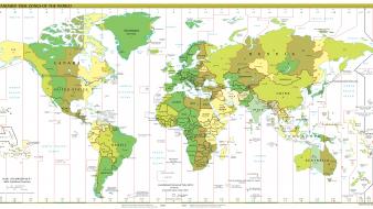 World earth maps time zones wallpaper