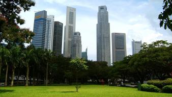 Buildings singapore parks wallpaper