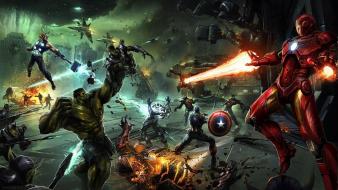 Captain america artwork marvel the avengers skrulls