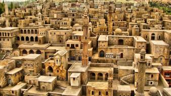 Cityscapes yemen islamic wallpaper