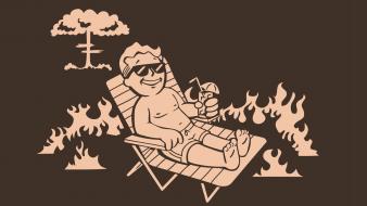 Fallout chairs guy wallpaper