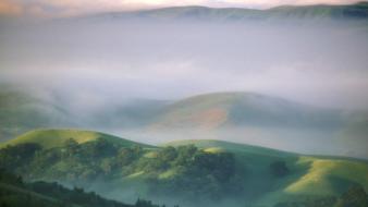 Fog diablo california morning mount mystical wallpaper