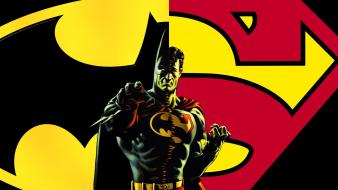 Batman dc comics superman logo wallpaper