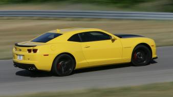 Cars sports yellow race tracks chevrolet camaro 1le wallpaper