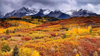 Mountains clouds landscapes nature autumn (season) skyscapes wallpaper