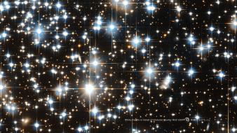 Outer space white stars hubble dwarfs cluster wallpaper