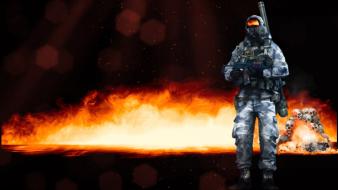 Skulls video games war fire smoke battlefield 3 wallpaper