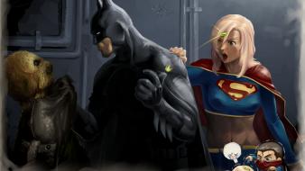 Supergirl artwork gotham powergirl scarecrow (comic character) wallpaper