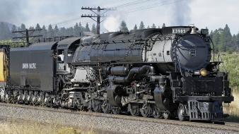 Trains locomotives steam union pacific widescreen 4-6-6-4 mallet wallpaper