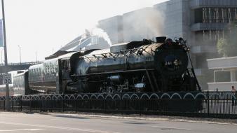 Trains locomotives steam widescreen 4-8-4 milwaukee road wallpaper