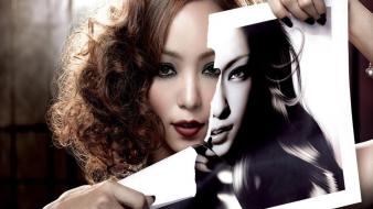 Album covers torn paper namie amuro jpop wallpaper