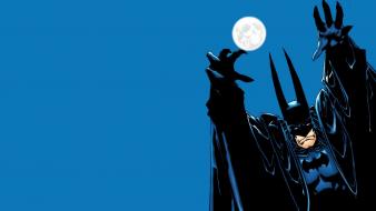 Batman dc comics moon blue background