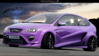 Cars tuning ford focus rs 3d wallpaper