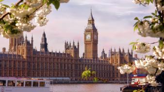 Cityscapes england london big ben thames tamiza wallpaper