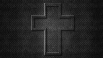 Cross dark metal design patterns god wallpaper