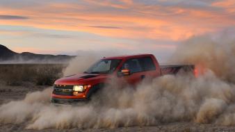Desert ford pick-up trucks svt f-150 raptor pickup wallpaper