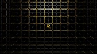 Gold rockstar games logos lattice wallpaper