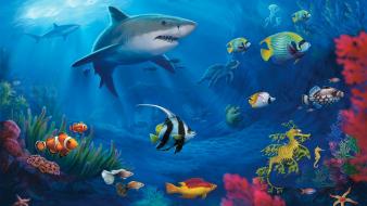 Nature world fish live sharks underwater sealife wallpaper