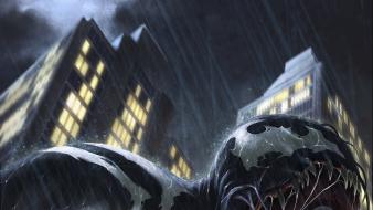 Rain venom spider-man artwork marvel comics peter parker wallpaper
