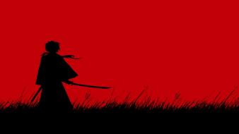 Samurai x ruroni kenshin simple background swords wallpaper