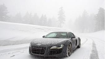 Winter audi r8 wallpaper