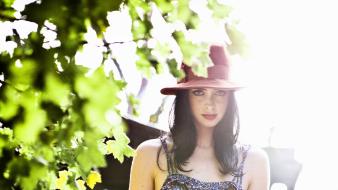 Women hats krysten ritter wallpaper