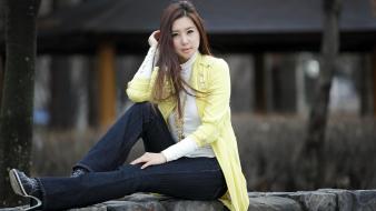 Women models asians korean choi yu jung wallpaper