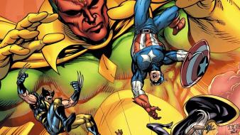 Avengers falling vision (comics) storm (comics character) wallpaper