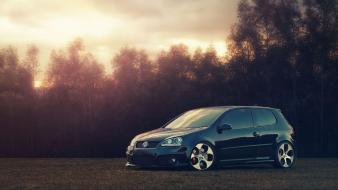 Black volkswagen golf gti wallpaper