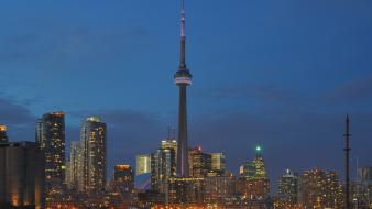 Cityscapes buildings toronto cn tower cities wallpaper