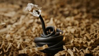 Coil creativity jacks (plugs) cables ethernet cable wallpaper