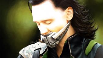 Loki tom hiddleston fan art the avengers (movie) wallpaper