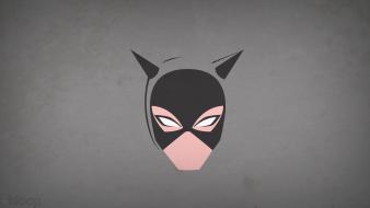Minimalistic dc comics catwoman grey background blo0p wallpaper