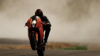 Motorbikes wheelie wallpaper