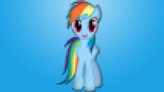 My little pony rainbow dash pixelated wallpaper