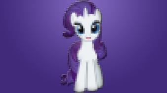 My little pony rarity simple background pixelated wallpaper