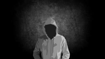 Abstract black dark men lonely hoodies wallpaper