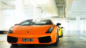 Cars lamborghini gallardo orange wallpaper