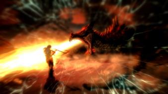 Dragons screenshots the elder scrolls v: skyrim wallpaper