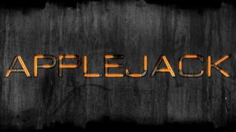 Grunge techno typography my little pony applejack wallpaper