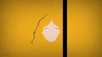 Minimalistic superheroes kill bill yellow background blo0p