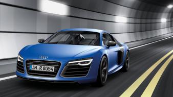 Blue germany roads audi r8 v8 speed wallpaper