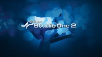 Blue studio presonus one daw music software wallpaper