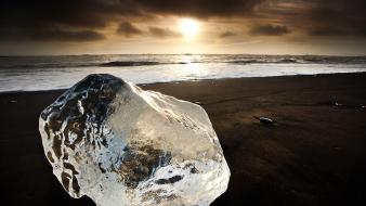 Ice landscapes nature shore