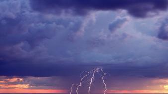 Nature storm arizona grand canyon lightning national park wallpaper