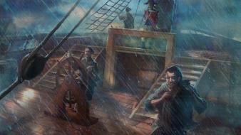 Rain men ships commander artwork wallpaper